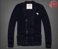 heren abercrombie and fitch truien cardigan knop moose logo donkerblauw Moose Goedkope 1tgku789